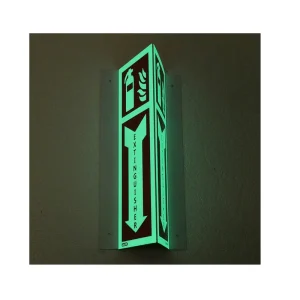 Photoluminescent Glow in the Dark Exit Signs Emergency Signage