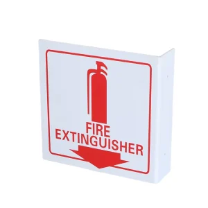 Plastic 3D Stand Fire Extinguisher Signs Waterproof Custom Warning Safety Sign