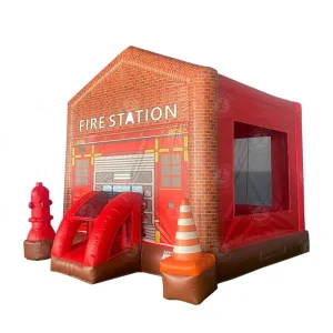 Playspace for Kids Firefighter Parties and Educational Fun Fire Station Themed Inflatable Bounce House