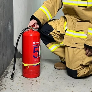 Portable ABCE Dry Powder Fire Extinguisher 5kg Red Ball Easy Operation Class A Fires Lightweight Firefighting Training