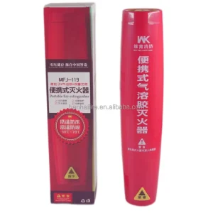 Portable Aerosol Fire Extinguisher Wide Temperature Resistance Car Home Office Zero Pressure Storage No Residue