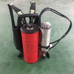 Portable Carbon Fiber Fire Extinguisher 0.8 Mpa Pressure Durable Flexible Water Mist Firefighting Equipment