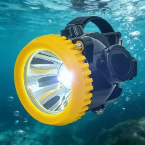Portable Dual Beam Rechargeable LED Headlamp Lightweight Lithium Ion Battery IP65 for Outdoor Industrial Camping Fishing Use