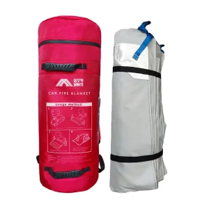 Portable Electric Vehicle 6x8m Silicon coated Fire Blanket with 700 Heat Resistance for Automobiles