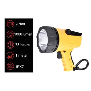 Portable Emergency Light Marine Adjustable Light LED Flashlight Spotlight Search Light 3Km