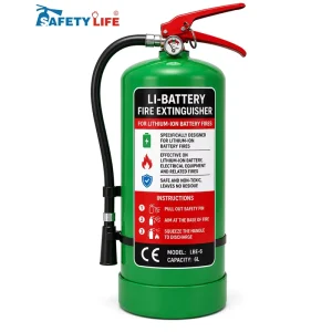 Portable Fire Extinguisher for Lithium Battery Fire Safety 6L AVD Agent Lithium Battery Fire Extinguisher for Electric Vehicle