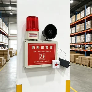 Portable IP Emergency Fire Alarm System Vibration Sensor Adjustable Volume Siren Speakers Water Resistant