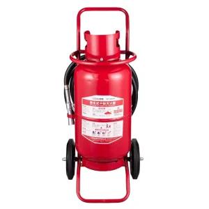 Portable Red Wheeled Fire Extinguisher Dry Powder, Water & CO2 Type Fire Extinguisher