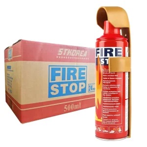 Portable Small 500ml Fire Extinguisher Mini Fire Stop with Mounting Bracket for Home Kitchen Car Grill