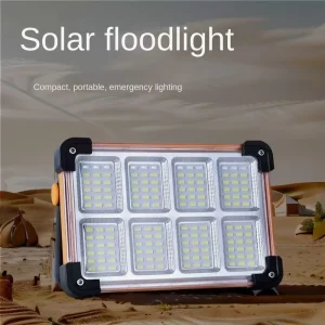 Portable Solar LED Light USB Outputs for Phones Rechargeable Outdoor Camping Hiking Fishing Operation Site Emergency