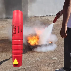Portable Steel Class ISO 9001 Certified Aerosol Fire Fighting Extinguisher 100g 10 Year Warranty for Vehicles Kitchens