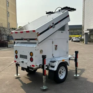 Portable Towable Mobile LED Lighting System for Construction Mining Emergency Use Solar Light Tower Trailer OEM MAX
