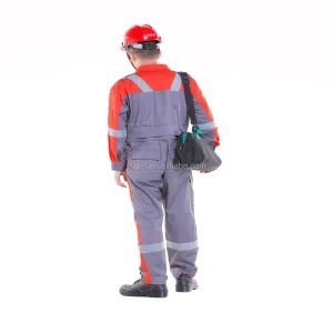 Professional Cotton Coveralls Flame Resistant Outdoor Work Clothing