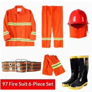 Professional Firefighting Protective Suit Ergonomic Design Specialized for Structural Fire Rescue and Industrial Emergencies