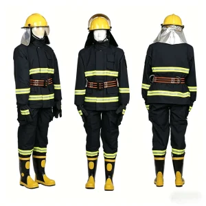 Professional Flame Retardant Heat Insulation Nomex Aramid Fire Suit Thickened Wildland Firefighting Split Suit Firefighting