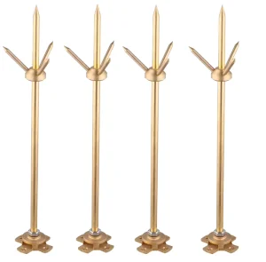 Professional Lightning Conductor Protection System 15mm Brass Air Terminal Lightning Arrester Rod