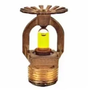Professional Manufacture of Fire Fighting Equipment Hanging Rain Spray Brass Fire Sprinkler with Glass Bulb