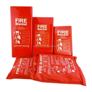 Professional Standard Two in One Emergency Fire Retardant Protection Blanket Heat Insulation Fiberglass Fire Blanket