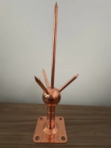 Pure Copper Multi Tip Air Terminal Lightning Rod for Building Grounding Protection System