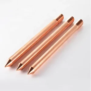 Pure Solid Copper Earth Rod Spikes Grounding Earth Rod Accessory Supplier