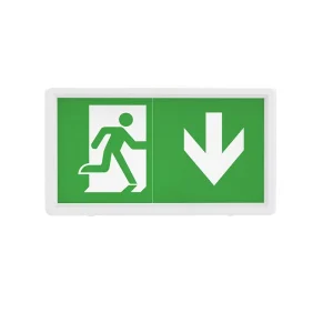 Quick Install Indoor Safety LED Emergency Exit Sign High Brightness Durable ABS Housing 220V CE SAA CB Certified