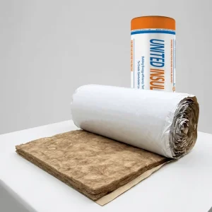 R11 3.5” Faced White Facing Formaldehyde Free Fiberglass Insulation Roll Eco Roll Class A1 Fire Rated for Walls Floors Attic