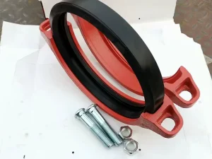 RED Painted Ductile Casting Iron Grooved Flexible Coupling Clamp