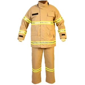RS-9028 Structural Fire Suit EN469 Compliant NOMEX IIIA Outer Shell Aramid Fabric Flame Resistant Detachable Style 3kg