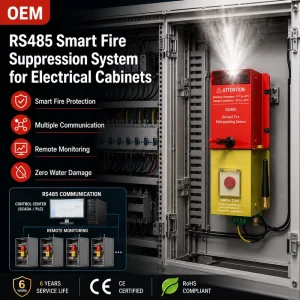 RS485 & 4G Smart Fire Suppression System for Electrical Cabinets with Remote Monitoring and Automatic Aerosol Fire Protection