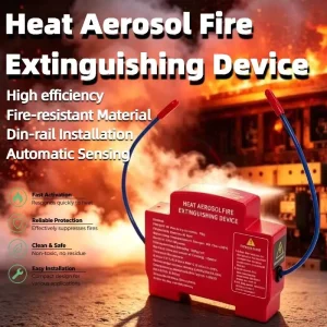 Rail mounted Fire Extinguisher Sliding Hot Aerosot Fire Extinguishing Device for Power Distribution Cabinet Fire Protection