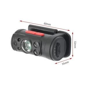 Rechargeable 5W LED Mini Headlamp with 5 Modes Battery Indicator 18650 Battery Powered Emergency Headlamp
