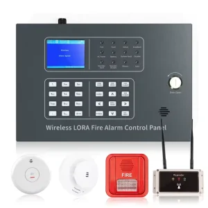 Rechargeable Battery Fire Detection and Alarm System Wireless Lora Fire Alarm Control Panel