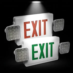 Rechargeable LED IP65 Rated Emergency Running Man Exit Sign Light For Canada American Market