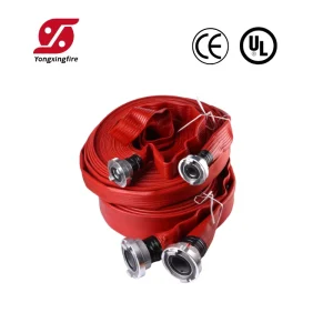 Red 1 1.5 2 2.5inch Nitrile Rubber Covered Fire Hose Industrial Firefighting Equipment Accessories