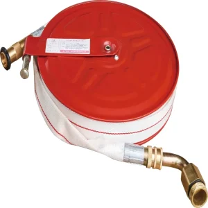 Red 30 Meters Swing Bracket Fire Hose Reel Flexible JetSpray Hydrant Equipment Accessory for Firefighting