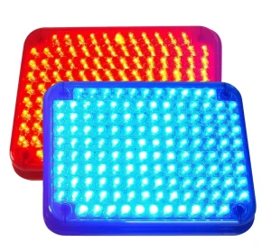 Red Blue LED Square Emergency Flashing Ambulance Fire Truck Warning Light