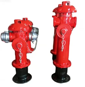 Red Color Cast Iron Fire Hydrant Dn 100 with Flange for Sale Outdoor Overground Fire Protection Durable & Easy Operation
