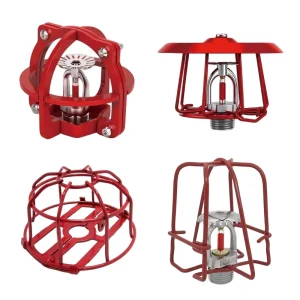 Red Fire Sprinkler Head Guard Cover for Pendent Upright Horizontal Sidewall Head Double Hook Fire Sprinkler Head Cover