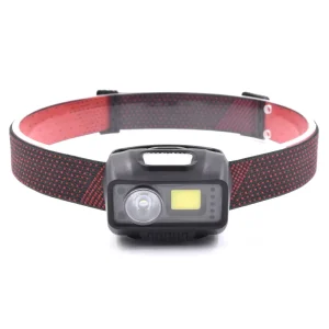 Red Warning Flashing COB LED Head Torch Lamp Rechargeable Camping Hunting Powerful Headlight 500 Lumen Sensor Led Headlamp