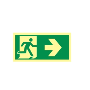 Reflective Traffic Sign Board Safety Exit & Passage Sign at Stairwell Entrance
