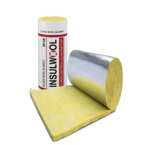 Reinforced Aluminium Foil Facing ISO Certified Fire Resistant Soundproofing Eco-Friendly Glass Wool Roll with Lifetime Warranty