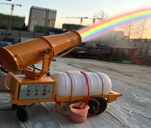 Remote Control Fog Cannon Dust Suppressor for Construction Sites Mines High Pressure Water Spray Mobile Fogger Portable Design