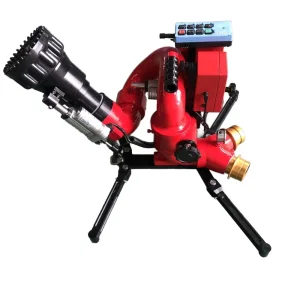 Remote Control Hydraulic Type Electrical Fire Water Monitor Intelligent Aluminium Alloy Flexible Portable Fire Fighting Water