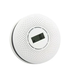 Replaceable AA Battery Power Compound Alarm CO Sensor Carbon Monoxide Detector & Photoelectric Fire Smoke Detector