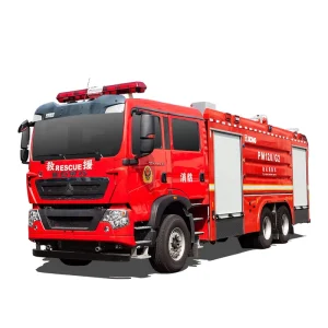 Rescue Water Foam Fire Engine 6X4 Fire Fighting Truck For Emergency Response