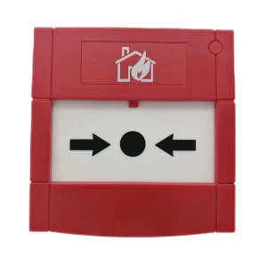 Resettable Door Release Emergency 2 Pole Fire Alarm System Red Color Easy Installation Office School With Parts No Cover S-911