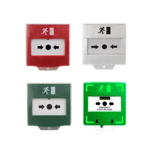 Resettable Fire Emergency Glass Emergency Release Exit Fire Alarm Switch Door Release Urgent Button Release Switch With Cover