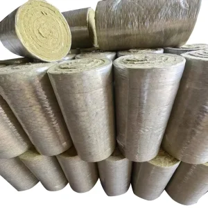 Rock Wool Blanket 25mm Fireproof Insulation TUV RoHS ISO Certified for Warehouse Roofs Energy Saving A1 Class