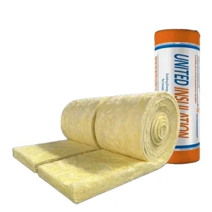 Rollos Precortados Manta Aislante Térmica R188 Fabricada Con Rollos De Lana De Vidrio De 80 mm De Espesor Rollos
