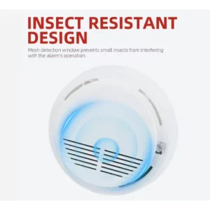 Round Detachable ABS Fire Smoke Detector with Test Button